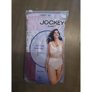 Jockey Elance 3-Pair Women Briefs Cotton Confort Underwear Panties Sz 8/xl